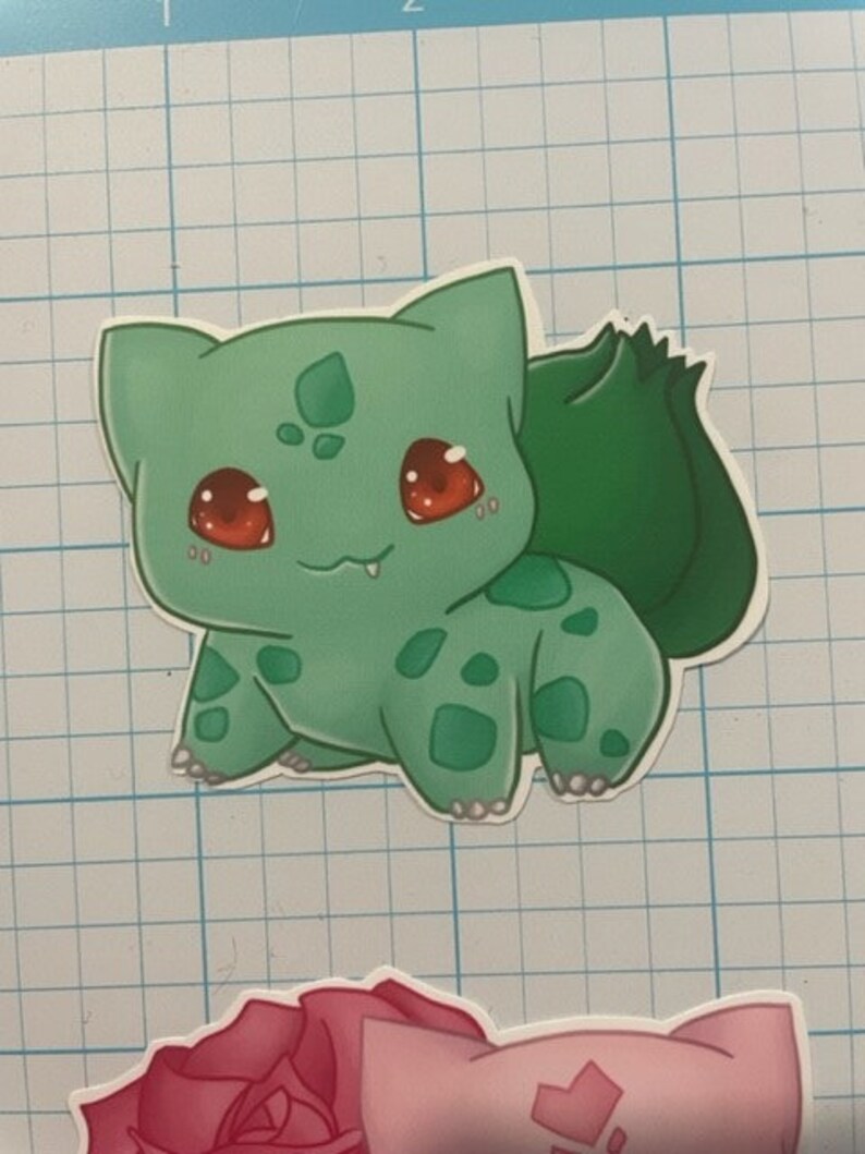 Bulbasaur Sticker - Full-color Sticker | Vinyl Sticker | Pokemon ...