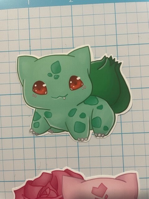 Bulbasaur Sticker - Full-color Sticker | Vinyl Sticker | Pokemon ...