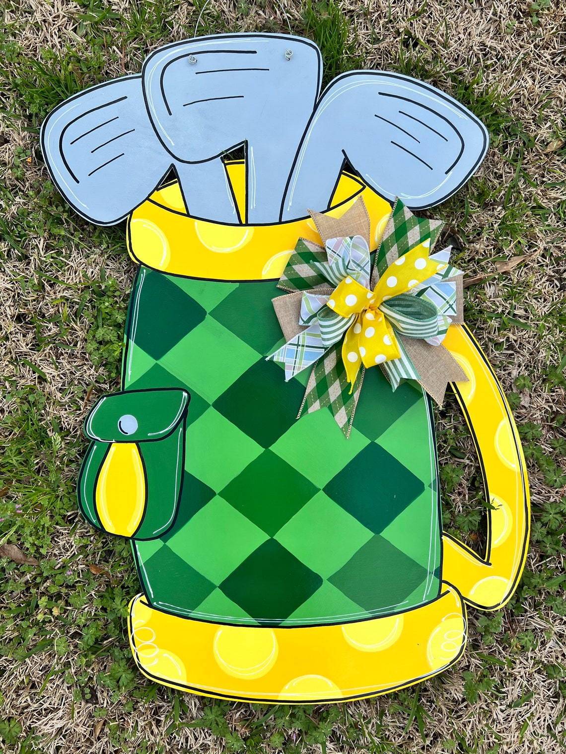 Golf Bag Door Hanger Personalized Door Hanger Golfing Etsy