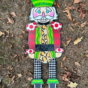 XL Oversized Nutcracker door hanger with ribbon legs! - Christmas decor - DIY - Nutcracker