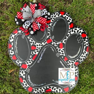 Paw Print  Door Hanger