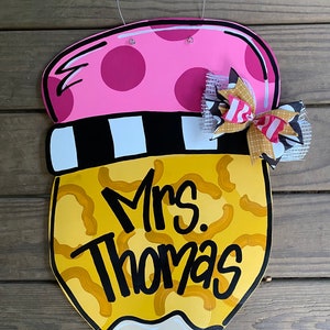 Teacher Pencil Door Hanger