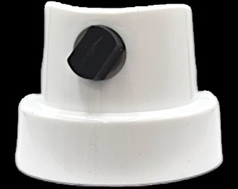 Transversal White Wide Calligraphy Cap 3" Spray 360 Rotation Spray Paint Caps, Graffiti, Street Art, Home Improvement, Painting Supply