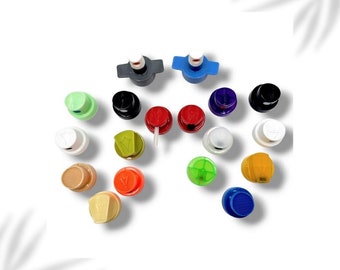 Universal Spray Paint Adapter Replacement Cap Pack 22pc fits Krylon, Behr, Walmart, and Rust-Oleum - Spray Sizes from 0.2"-7"