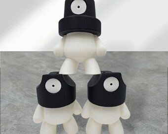 CapDudes 6" Figure - Paintable - With Rattleball