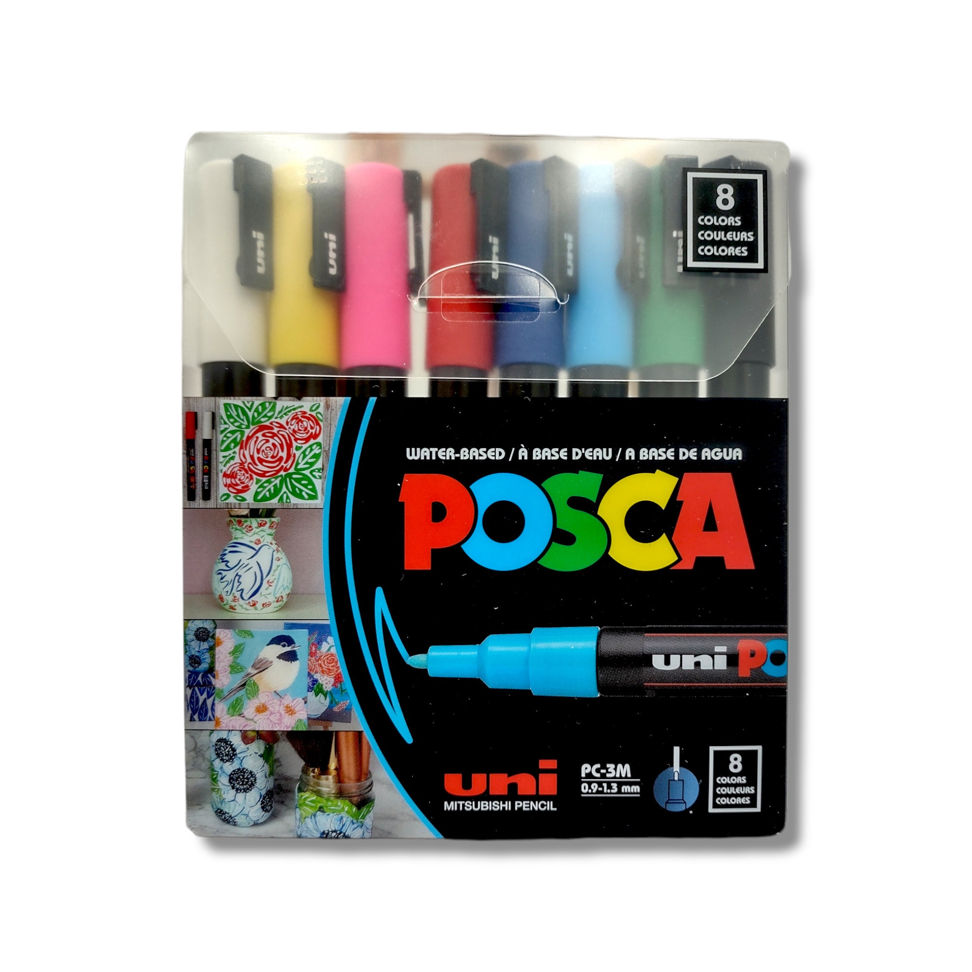 Uni-posca Japan Paint Marker Pen, Medium Point, Set of 8 Color Markers  Drawing, Painting, Fabric, Surfboard, Anime, Manga -  Sweden