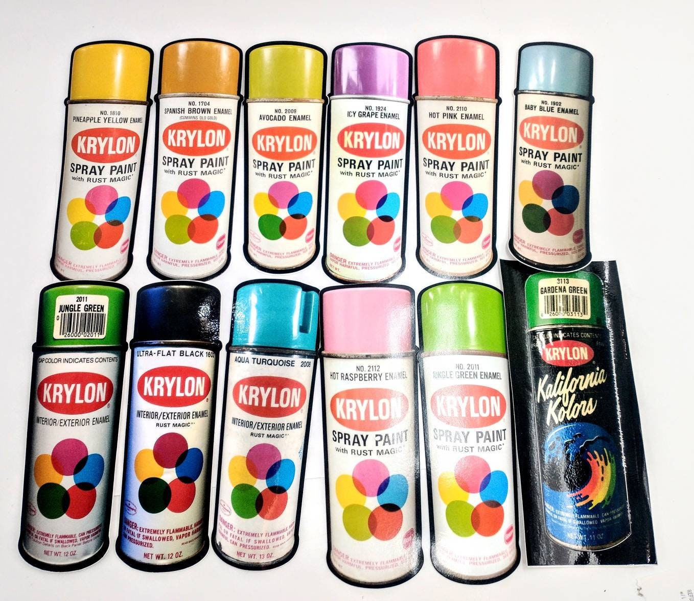 VINTAGE KRYLON SPRAY PAINT CAN - TEAL BLUE – Discount Beepers