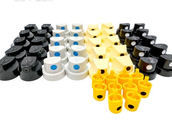 Skinny cap sample pack, precision spray paint caps for graffiti, murals, tagging, home improvement, and more!