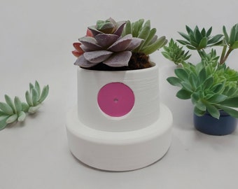 Spray Paint Cap Flower Succulent Pot