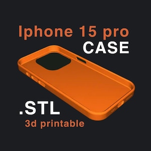 Archivo de impresora 3D de carcasa para iPhone 15 Pro HIGH POLY