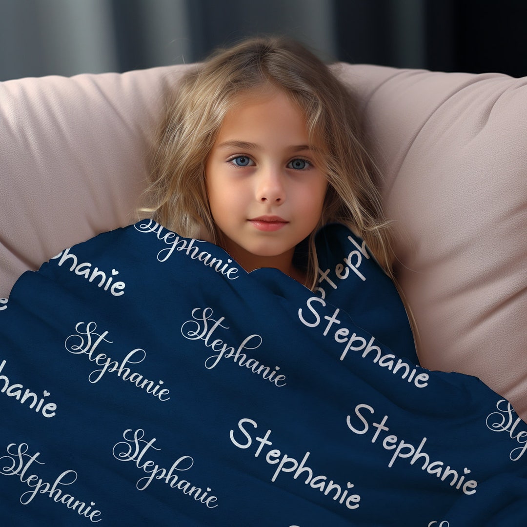 Personalized Name Blanket,custom Blanket for Baby/kids/adult, Toddler Blanket, Minky Blanket