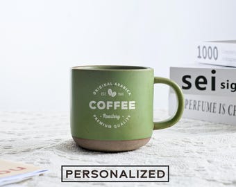 Custom Ceramic Mug, Engraved Logo Coffee Mug, Tea Cup, Ceramic Mug, Personalize Mug with Company Logo, Engraved Logo Mug, Employee Gifts