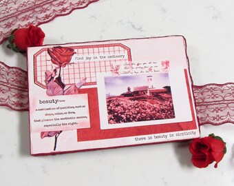 Valentine's Day Art Decor | Lovecore, Vintage Inspired, Bohemian, Cottagecore, Beauty, Pastel Home Aesthetic, Makeup Vanity Accessory