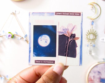 Whimsical Mini Prints | Mystic Posters, Blue Wall Art, Fairycore, Celestial Pastel Room Decor