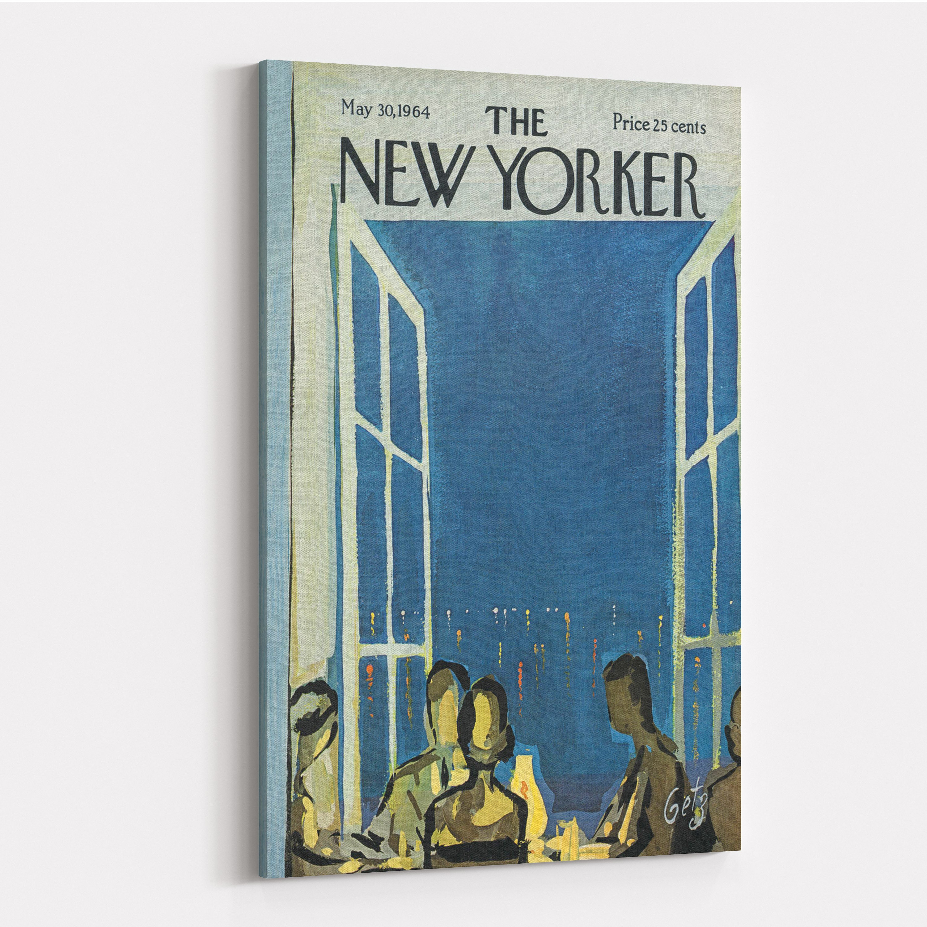 The New Yorker Magazine Cover Wall Art Retro Magazine Cover / Etsy