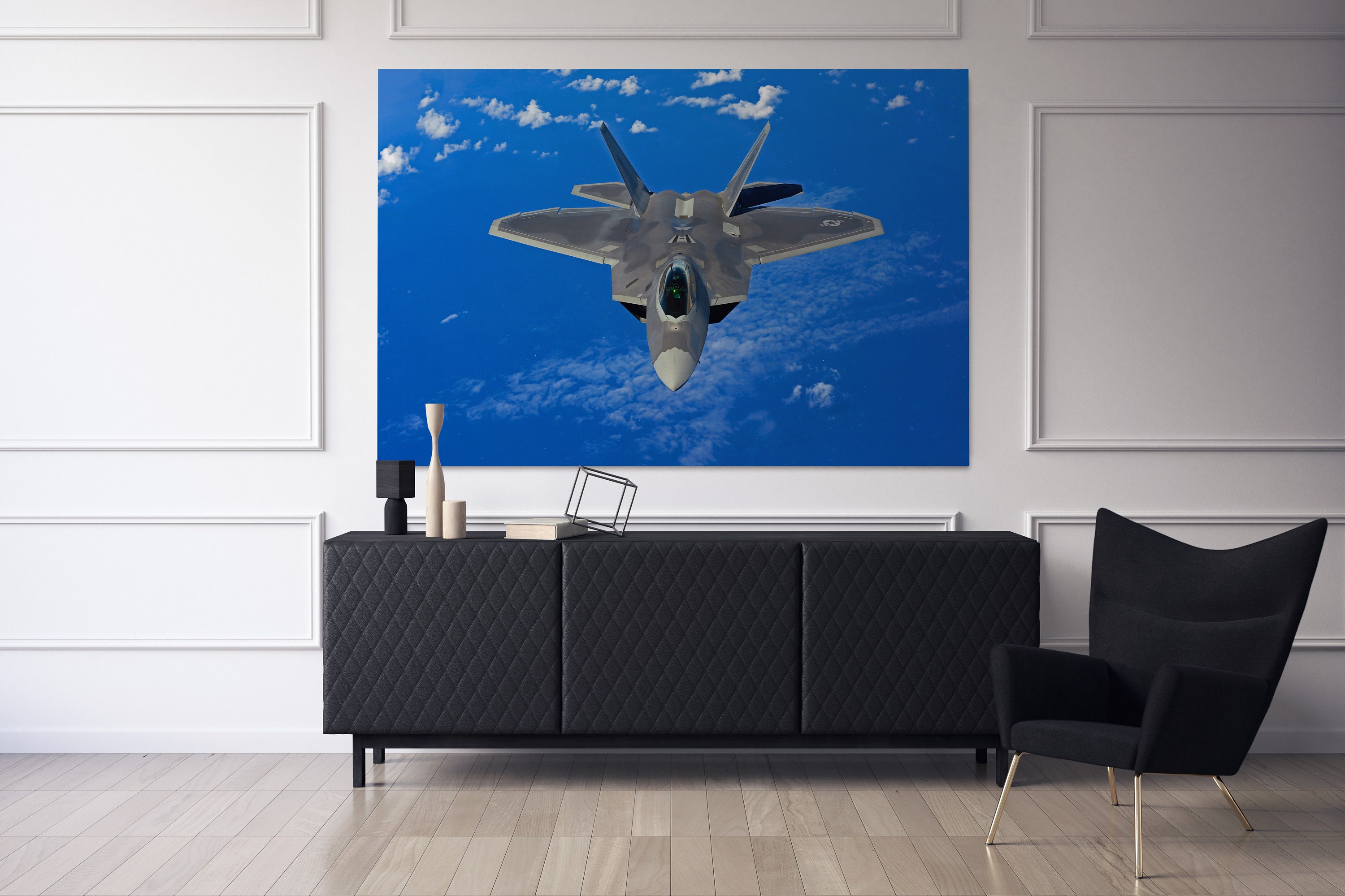 Fighter Jets Wall Decor F22 Raptor Wall Art F22 Art / Etsy