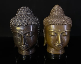 Buddha Head Bronze Statue | Head Buddha Sculpture | Buddha Figurines | Lord Buddha | Bronze Statue | Bronze Decoration | Bronze Gift Statue