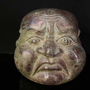 Four Faced Buddha Head | Joy, Anger, Sorrow, Serenity | Brass Bronze Sculpture Of 4 Different Emotions Buddha Fortune Protection Knowledge