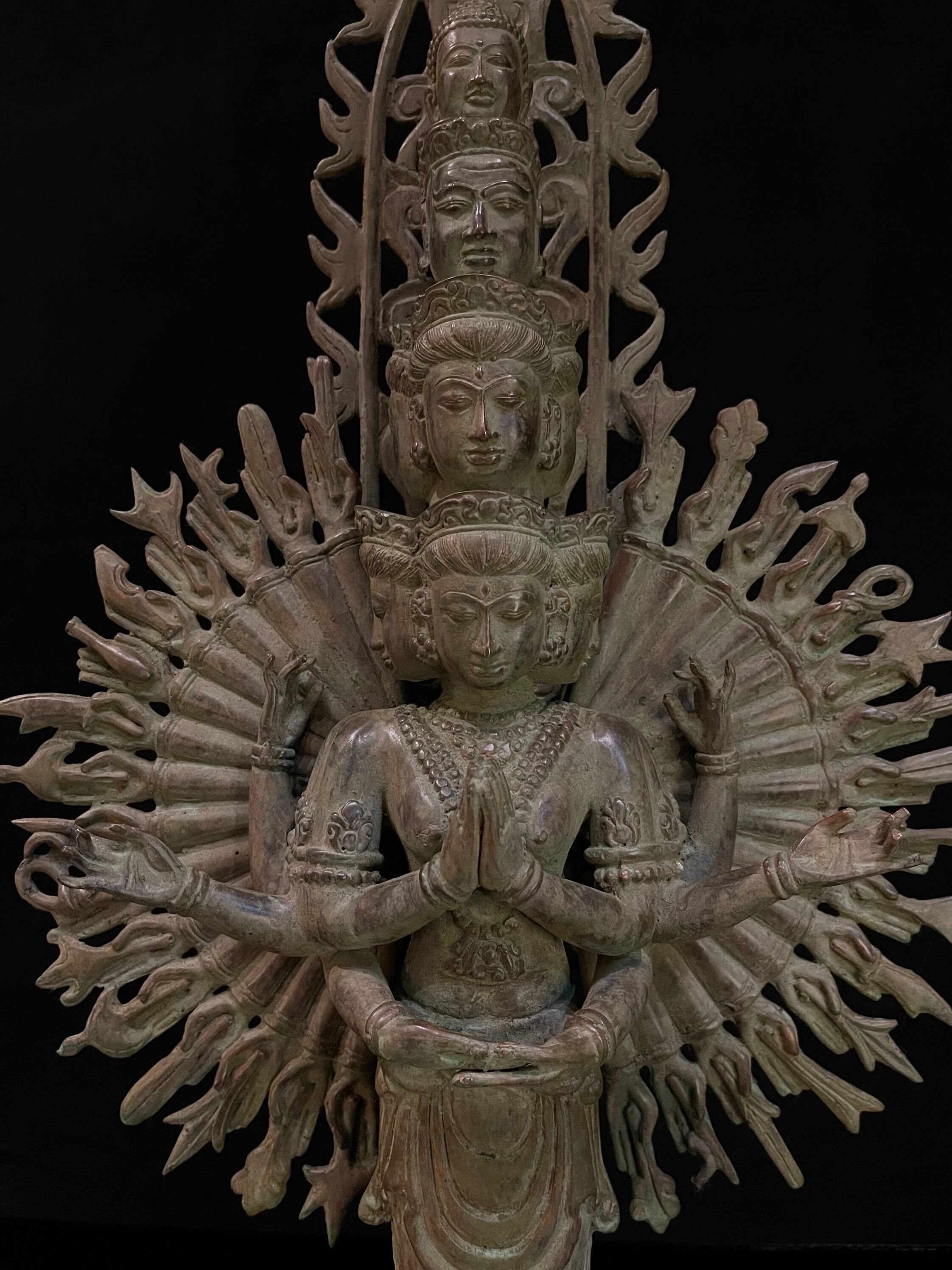 Avalokiteshvara Sahasrabhuja Bronze Statue 66CM, Bronze 10 Faces