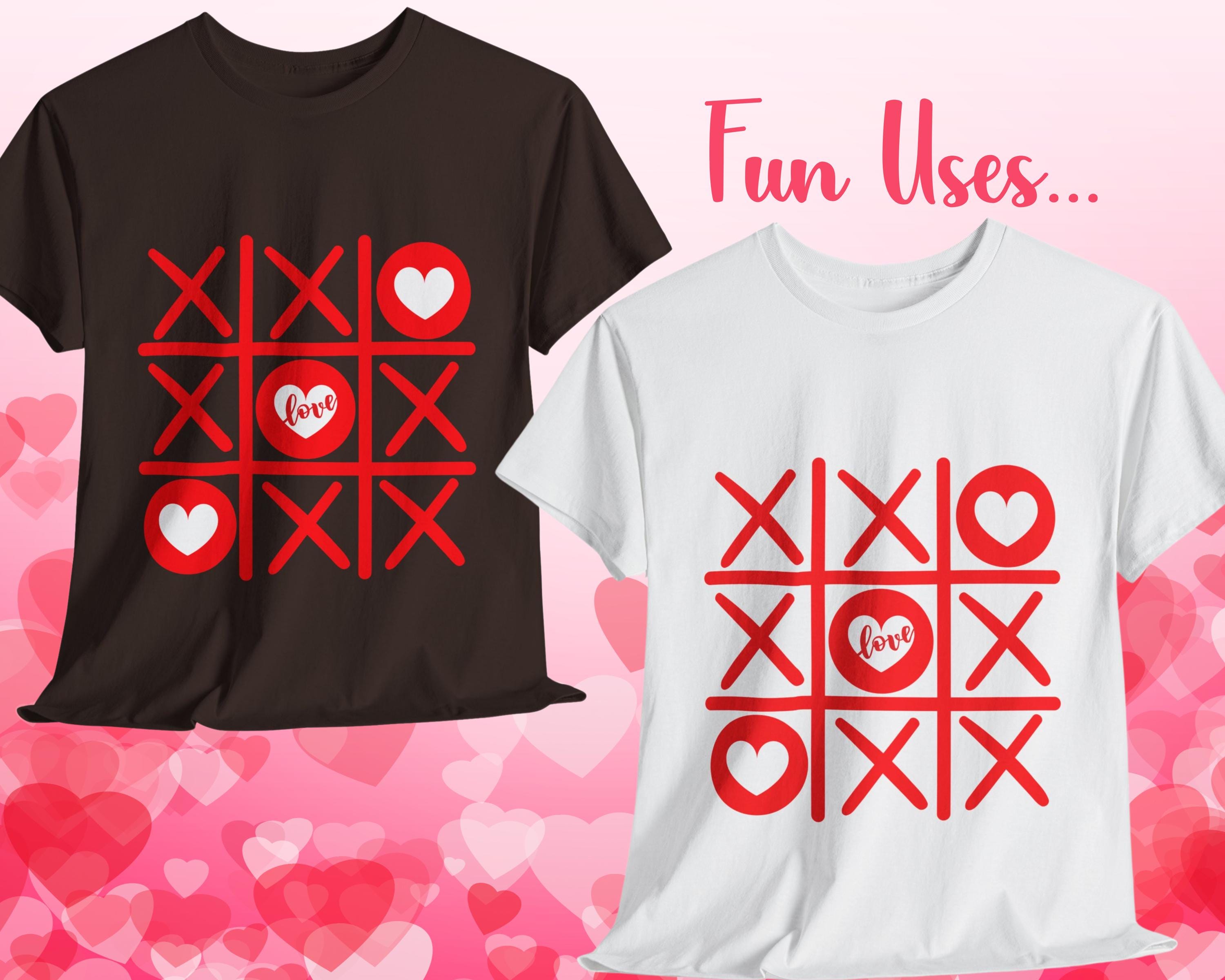 Valentine's Day Tic Tac Toe SVG, Cute Valentines Svg PNG, Valentine's ...