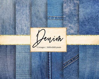 Denim Jeans Fabric Texture Digital Paper, Distressed Denim, Blue Jeans, Vintage Ephemera, Blue Pants, Junk Journal, Scrapbook Paper
