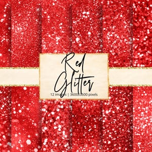 Rood glitter digitaal papier, folies, schittering, texturen, glans, glans, luxe, metallic, pailletten, glamour, strass, achtergronden, plakboek