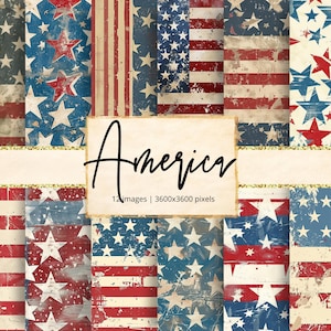 Papel Digital Americano, EUA, Liberdade, 4 de Julho, Vermelho, Branco, Azul, Estrelas e Listras, Americano, Plano de Fundo, Diário de Junção, Álbum de Recortes