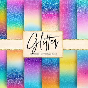 Glittermix digitaal papier, folies, schittering, texturen, glans, glinstering, luxe, metallic, pailletten, glamour, strass, achtergronden, plakboek