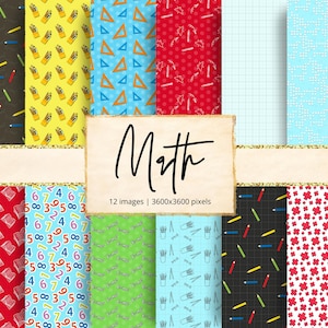 Math Digital Paper, Numbers, Equations, Algebra, Geometry, Calculus, School, Formula, Mathematics, Backgrounds, Scrapbook
