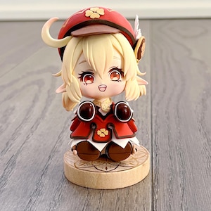 Genshin Klee Clay Figure upgrade 2.0, Cute Version Of Klee, Hydro Slime, Birthday Gift, Genshin Merch