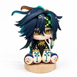 Genshin Impact Kinich Clay Figurine: Handmade Chibi Fan Art|Perfect gift | Birthday Gift