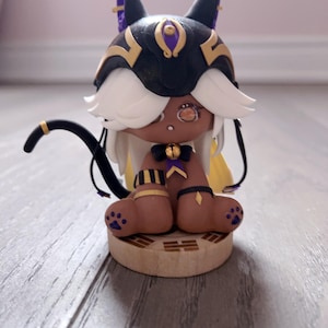 Figurine Genshin Cyno en argile, mise à niveau 3.0, version mignonne de Cyno, gelée hydroalcoolique, cadeau d'anniversaire, produits dérivés Genshin