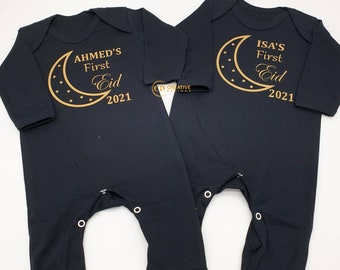 My First Eid Baby Sleepsuit: Unisex Cotton Romper