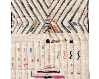 Authentic Beni Ourain Rug – Handwoven Moroccan Wool Carpet, 300x200 cm – Cozy & Stylish Boho Decor&quot;