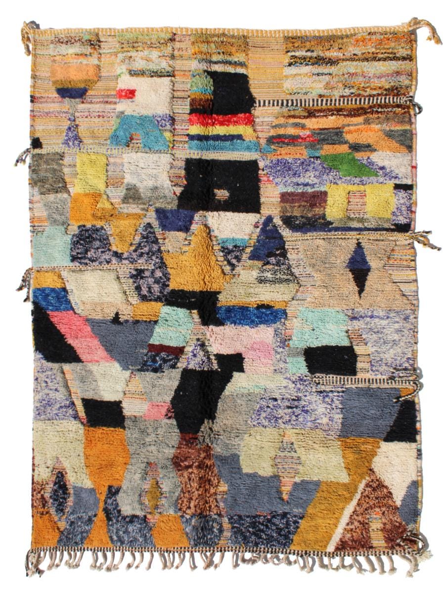 Authentic Beni Ourain Rug – Handwoven Moroccan Wool Carpet, 300x200 cm – Cozy & Stylish Boho Decor