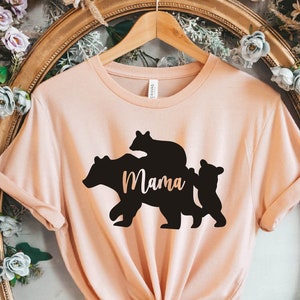 Mama Bear and Two Baby Bears Shirt | Bear Lover Shirt | Baby Bear Shirt | Mother&#39;s Day Gifts | Funny Mom Gifts