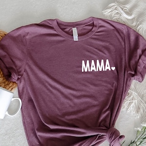 Mama Heart Shirt: Soft Cotton Mom Tee