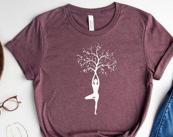 Tree of Life Yoga Shirt, Yoga Unisex Tee, Yoga Teacher Gift, Yoga Lover Gift, Spiritual Shirt, Meditation T Shirts, Yoga Tree, Yoga Top