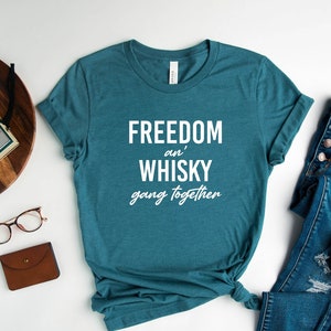 Freedom and Whisky Gang Together,Outlander Book Series, Outlander Tv Series Shirt, Outlander Fan Shirt, Tv Show Tshirt, Jamie Fraser Shirt