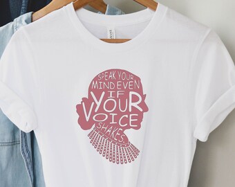 Ruth Bader Ginsburg Quote/ Pro Choice Tee/ Women's March/ RBG Shirt/ Reproductive Rights/ Feminist Shirts/ Roe v wade t-shirt