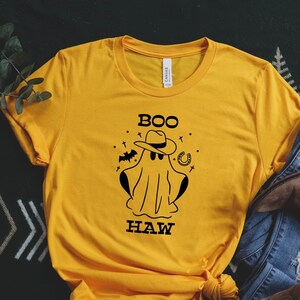 Boo Haw Ghost Shirt, Halloween Shirt, Funny Halloween shirt, Fall shirt, Sarcastic Shirt, Western Ghost Shirts, Gift for Halloween