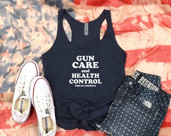Feminist Racerback Tank Top: Pro Choice 4th of July Shirt