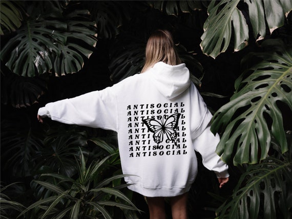 Antisocial butterfly best sale hoodie