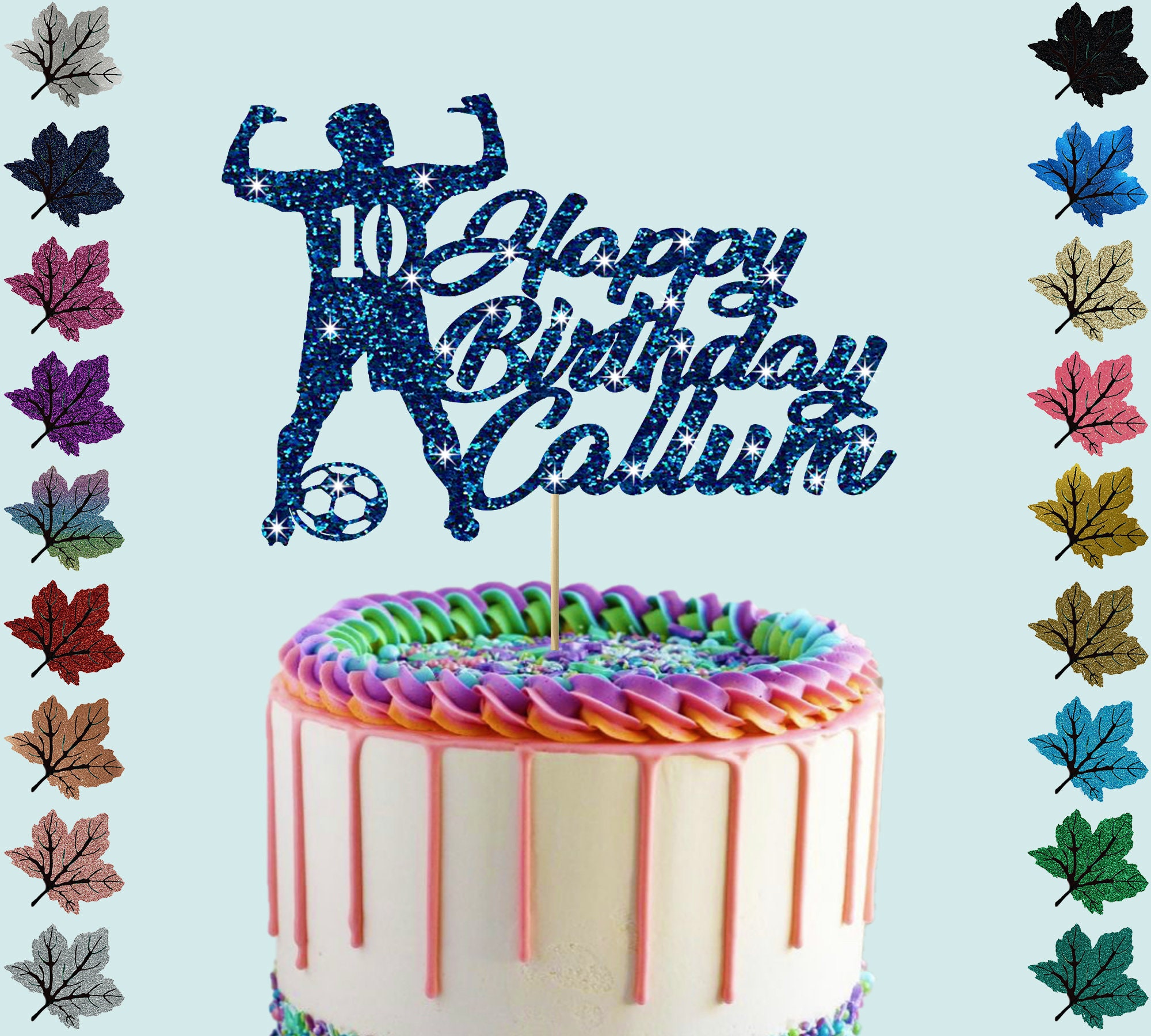 7.5 Real Madrid Cake Topper – Round Edible Birthday Cake Decorations, Happy  Birthday Cake