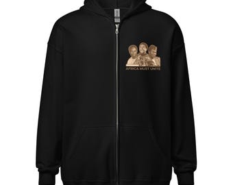 African Leaders - Nkrumah, Ture, and Toure | Zip-Up Hoodie | Adult
