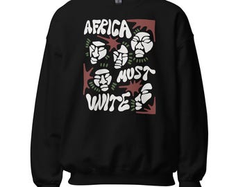 Africa Must Unite Masks | Sweatshirt | Adult