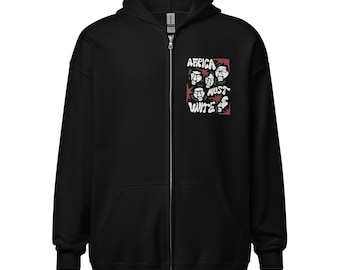 Africa Must Unite Masks | Zip-Up Hoodie | Adult
