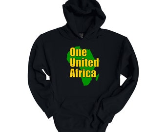 One United Africa Black Hoodie