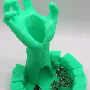 Zombie Hand Rising Dice Tower