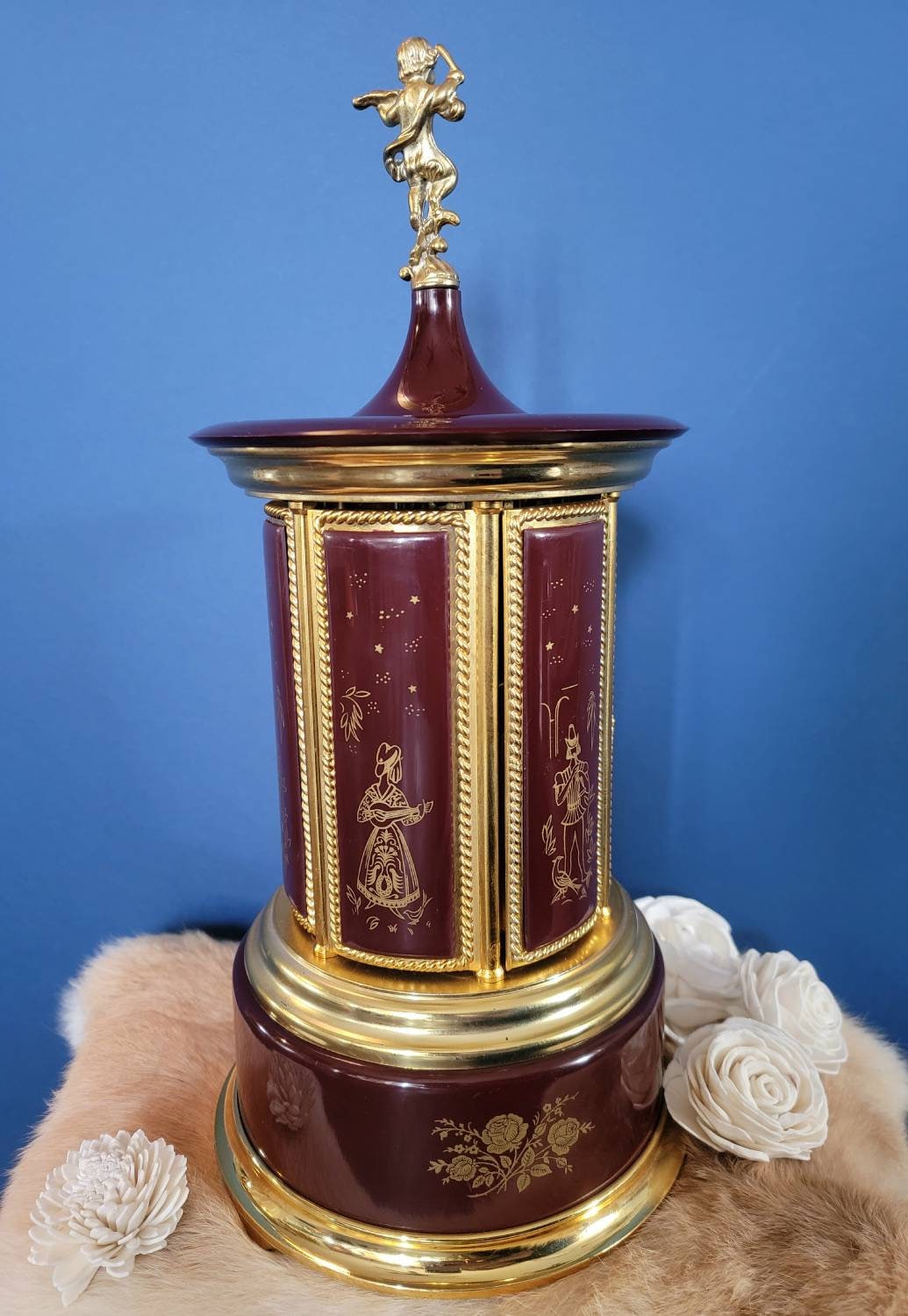 Cigarette/lipstick Carousel Folk Rose Motif Etsy